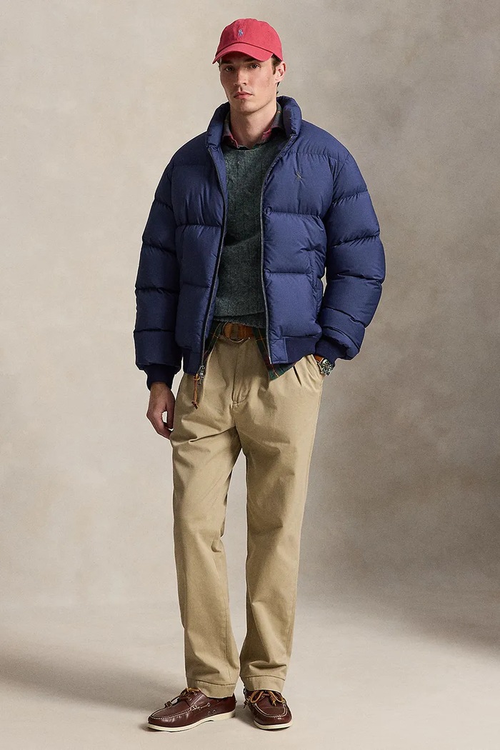 Odzież Polo Ralph Lauren Kurtka zimowa męska 710B30161 granatowy