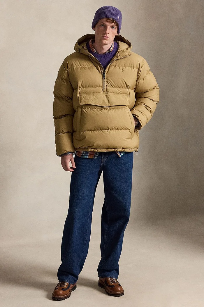 Odzież Polo Ralph Lauren Kurtka męska 710B23061 brązowy