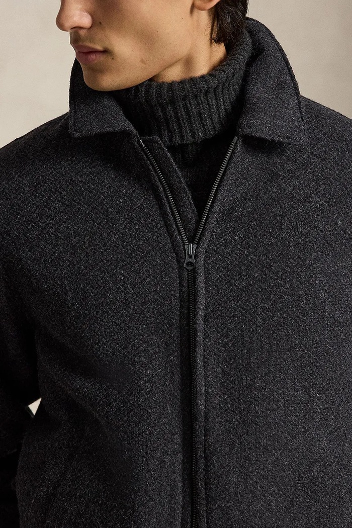 Kurtka męska wełniana Polo Ralph Lauren 710B15994 szary