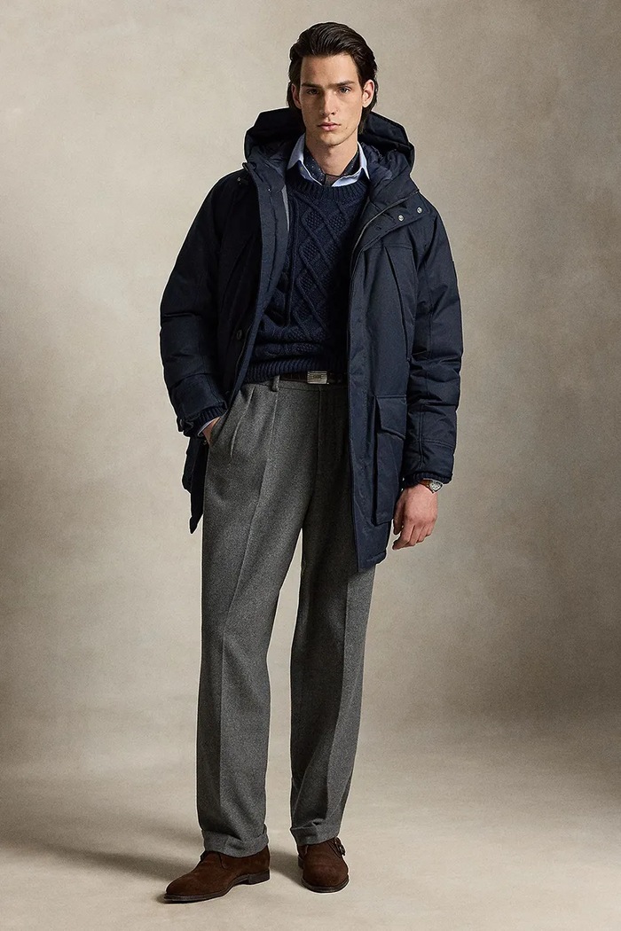 Odzież Polo Ralph Lauren Kurtka męska 710B27753 granatowy