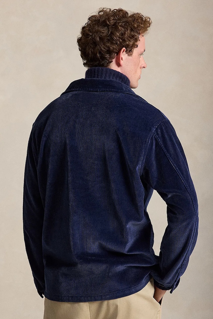 Polo Ralph Lauren Kurtka koszulowa męska bawełniana 710B24260 granatowy AW26