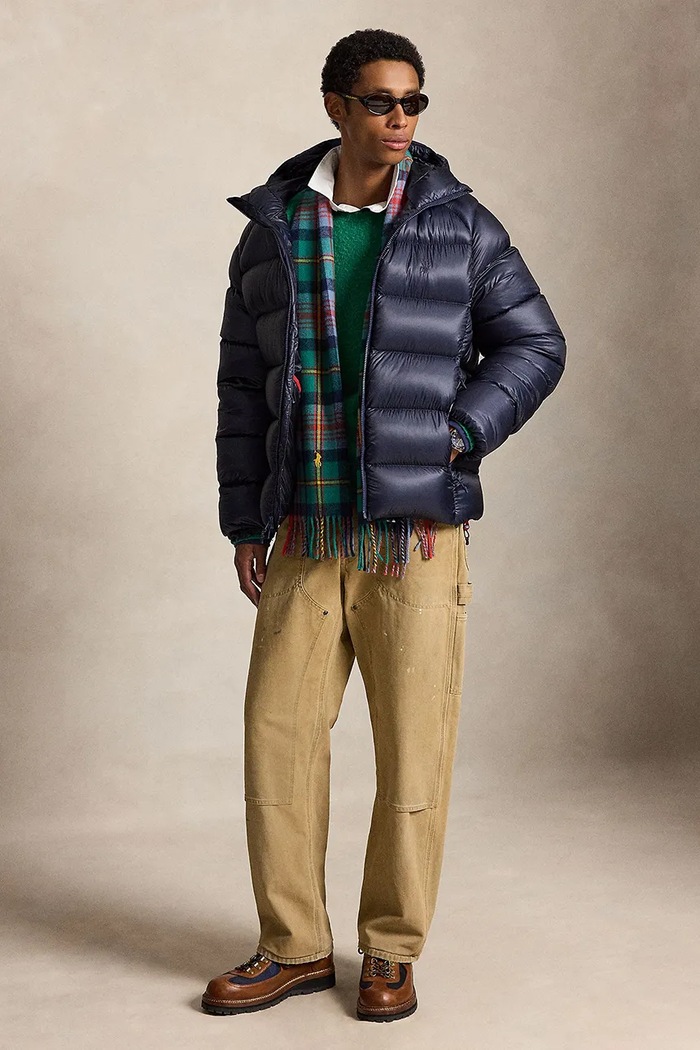 Odzież Polo Ralph Lauren Kurtka puchowa męska 710B23023 granatowy