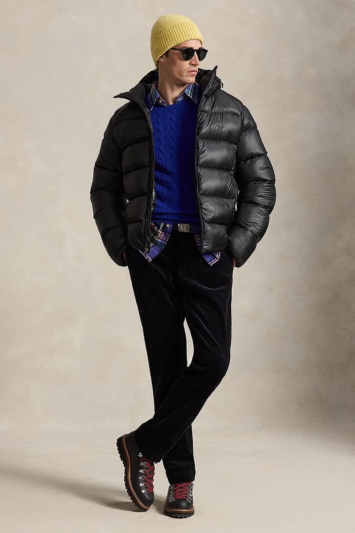 Odzież Polo Ralph Lauren Kurtka puchowa męska 710B23023 czarny