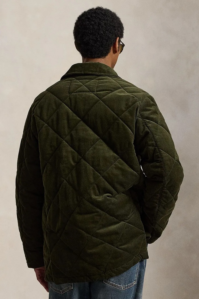 Polo Ralph Lauren Jakna za muškarce od pamuka 710B15981 zelena AW26