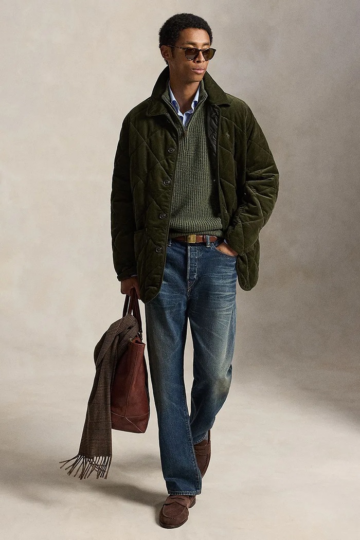 Polo Ralph Lauren Kurtka męska bawełniana zielony 710B15981
