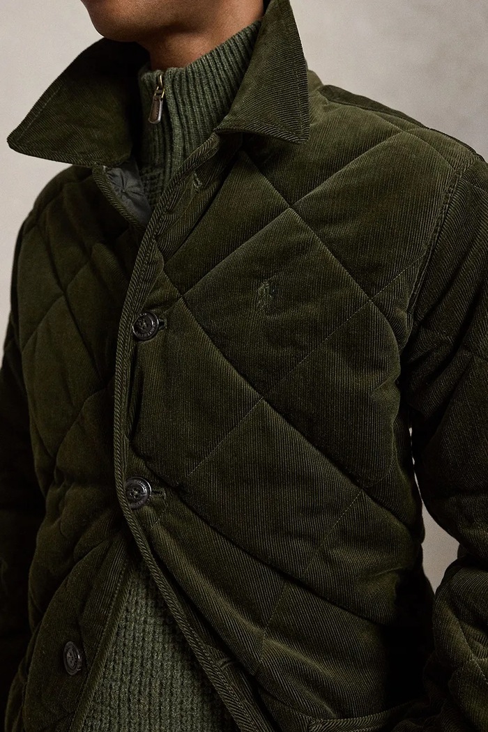 Jakna za muškarce od pamuka Polo Ralph Lauren 710B15981 zelena