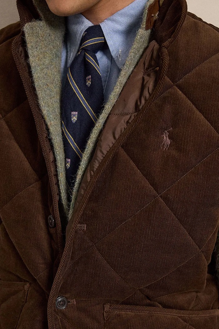 Polo Ralph Lauren Bezrękawnik męski 710B15979 brązowy AW26