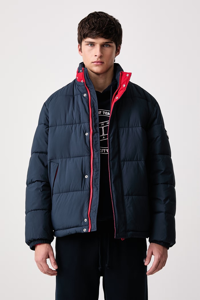 Tommy Jeans Prošivena jakna za muškarce mornarsko plava DM0DM23728