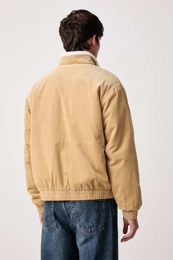Odzież Tommy Jeans Krótka kurtka męska sztruksowa DM0DM23610 beżowy