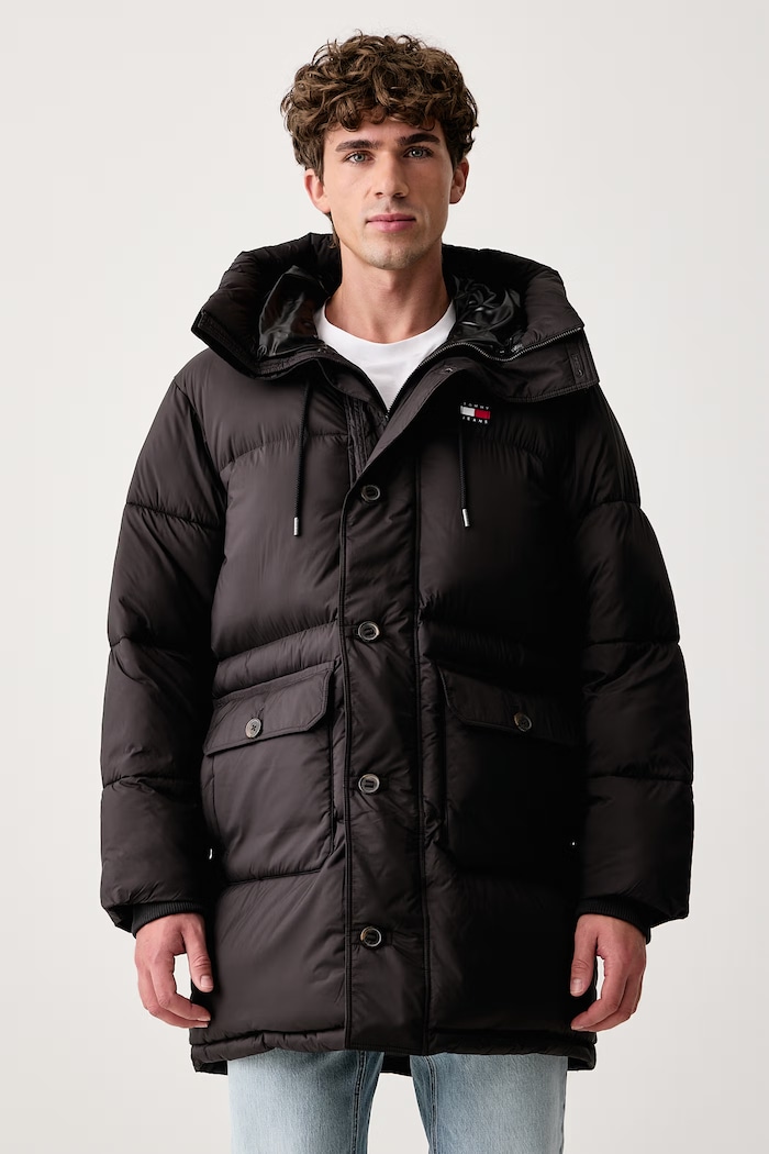 Tommy Jeans Prošivena jakna za muškarce crna DM0DM23730