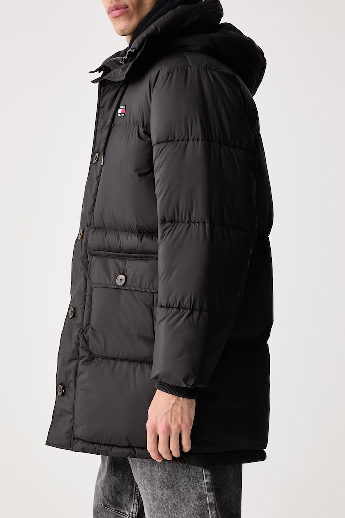 Geacă matlasată pentru bărbați Tommy Jeans DM0DM23730 negru