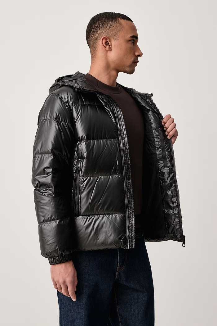 Πουπουλένιο μπουφάν ανδρικό Tommy Hilfiger μαύρο MW0MW45304