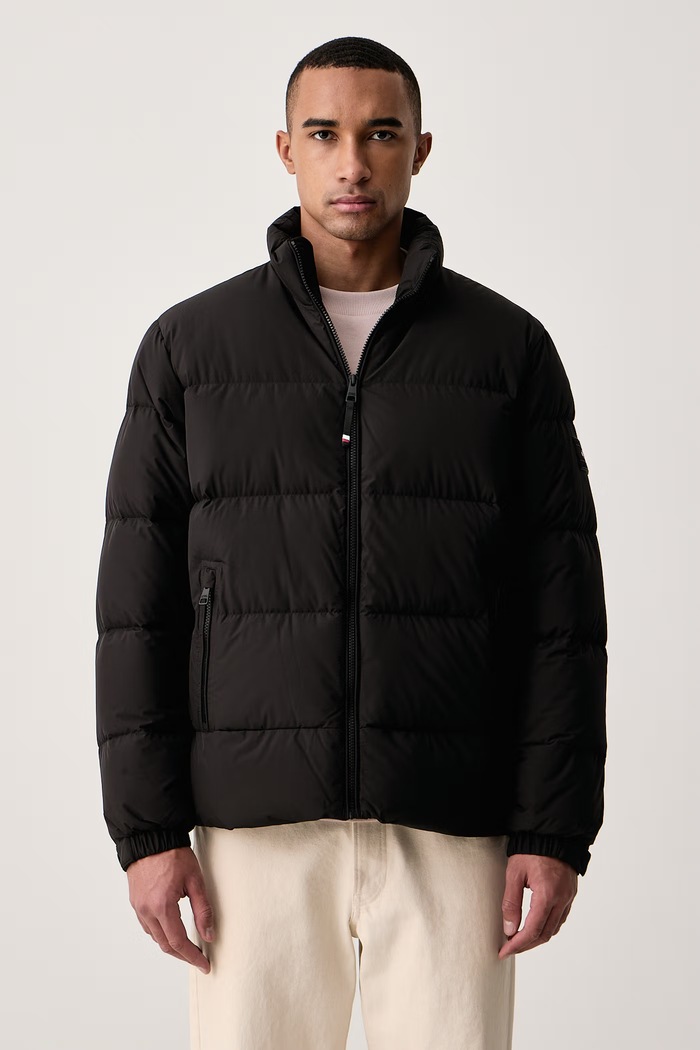 Tommy Hilfiger Πουπουλένιο μπουφάν ανδρικό μαύρο MW0MW45302