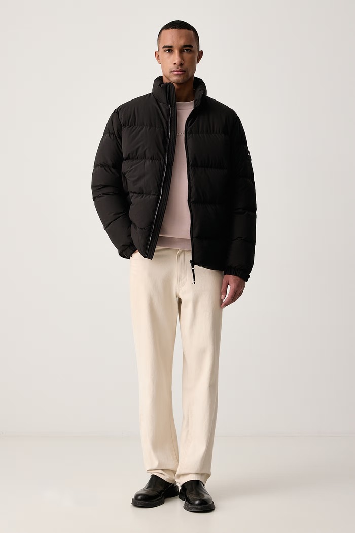 Tommy Hilfiger Πουπουλένιο μπουφάν ανδρικό MW0MW45302 μαύρο AW26