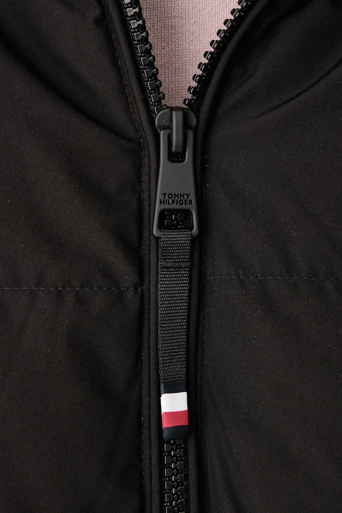 Πουπουλένιο μπουφάν ανδρικό Tommy Hilfiger μαύρο MW0MW45302