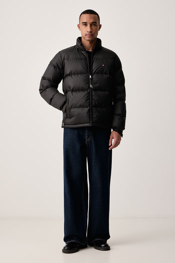 Tommy Hilfiger Πουπουλένιο μπουφάν ανδρικό MW0MW45196 μαύρο AW26