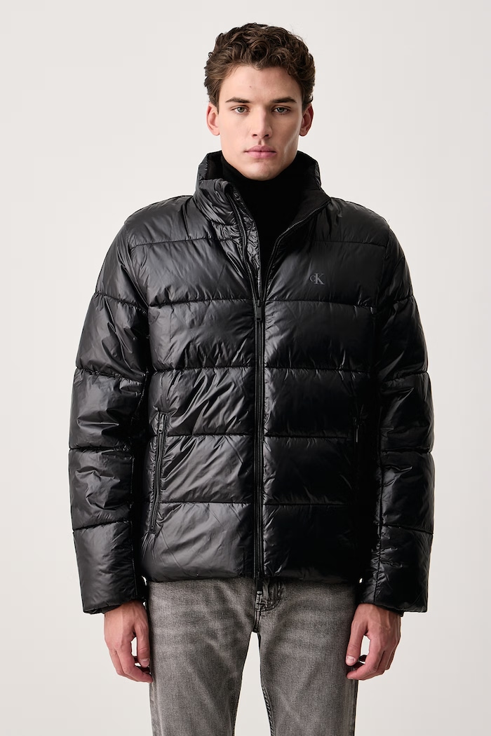 Calvin Klein Jeans Prešívaná bunda pánska čierna LV04RH548G