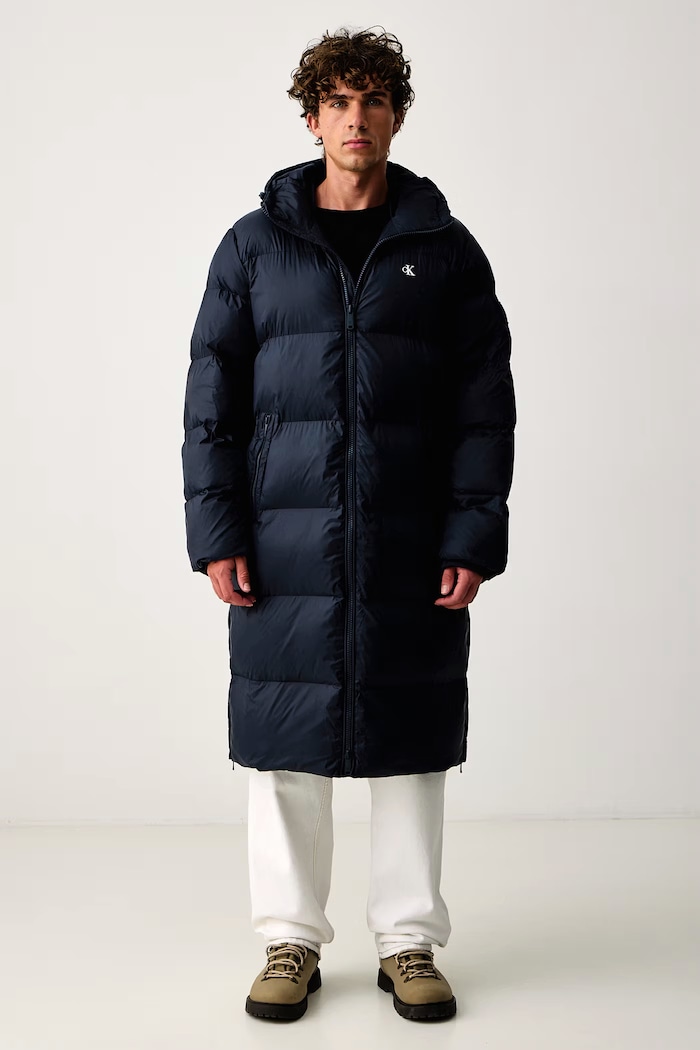 Calvin Klein Jeans Długa kurtka męska granatowy LV04RH501G