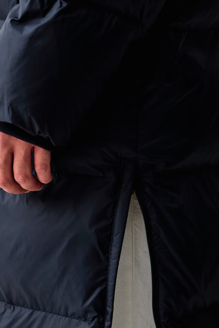 Długa kurtka męska Calvin Klein Jeans granatowy LV04RH501G