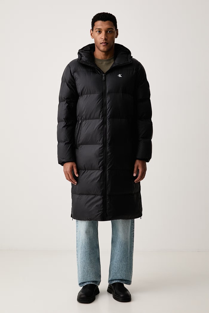 Calvin Klein Jeans dolga jakna moška črna LV04RH501G