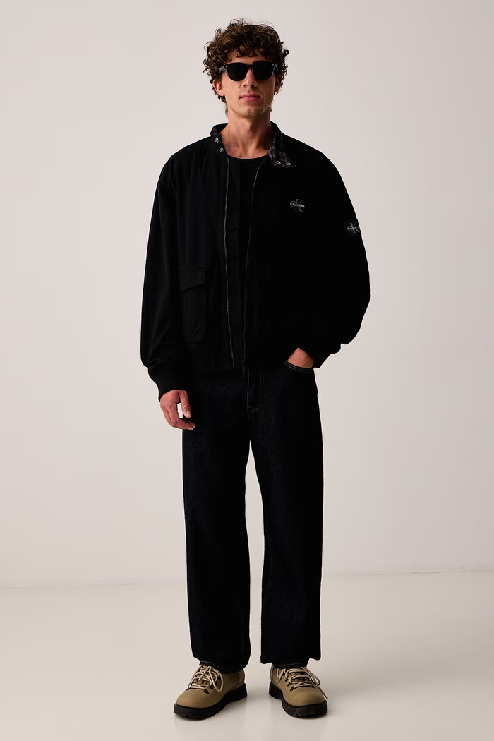 Calvin Klein Jeans Prijelazna jakna za muškarce LV04RH401G crna AW26