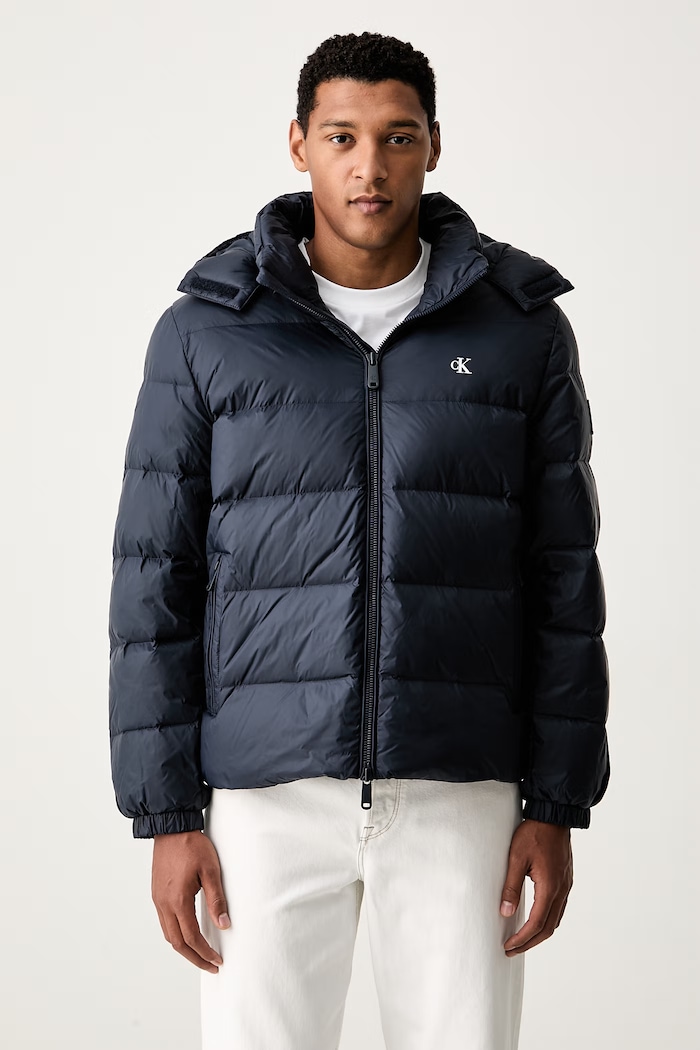 Calvin Klein Jeans giacca piumino da uomo blu navy LV04RG515G