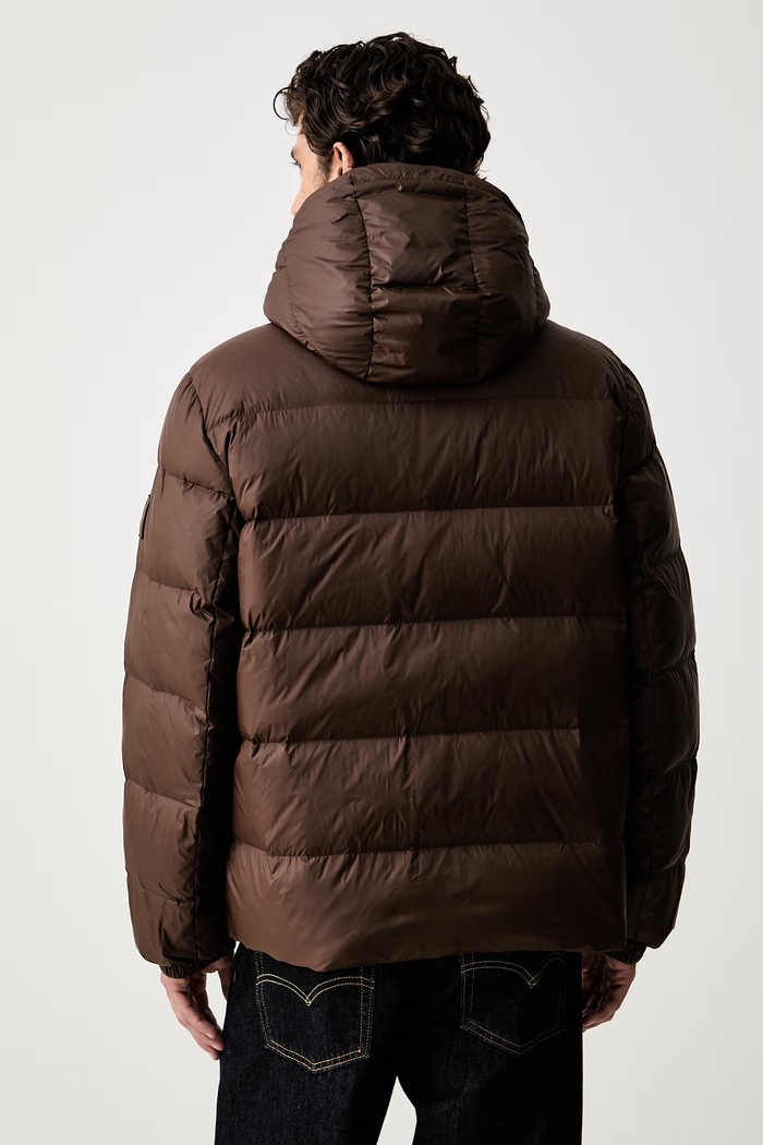Odzież Calvin Klein Jeans kurtka puchowa męska LV04RG515G brązowy