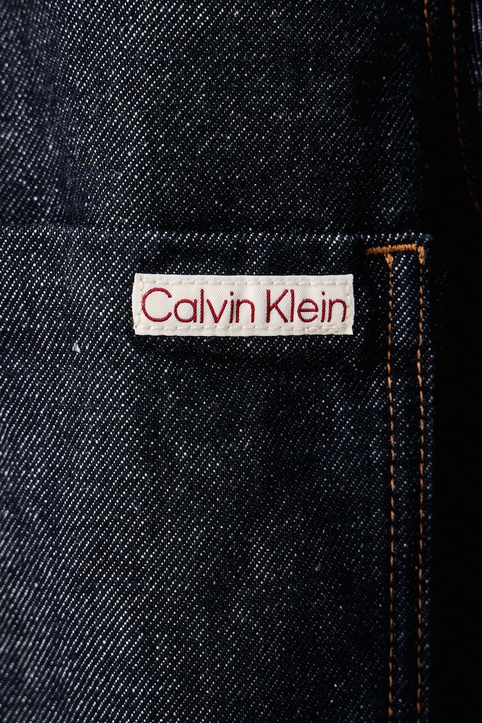 Traper jakna za muškarce od pamuka Calvin Klein Jeans LV04RH778G mornarsko plava