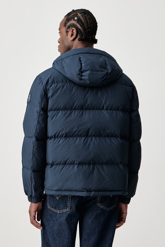 Διπλής όψης πουπουλένιο μπουφάν Ανδρικό Calvin Klein Jeans σκούρο μπλε LV04RH528G
