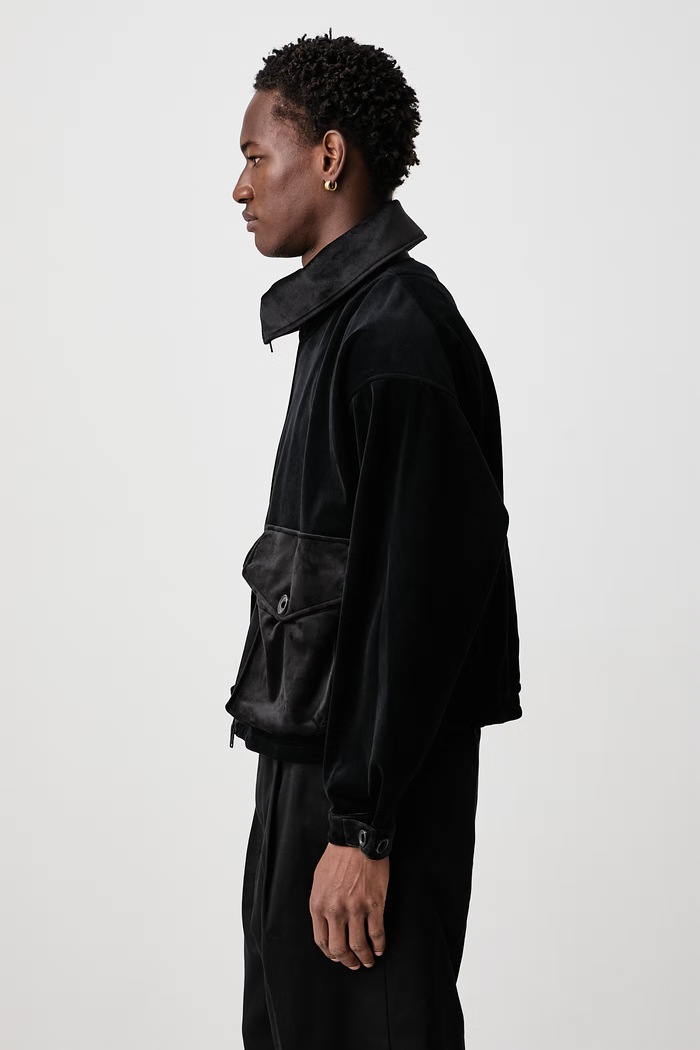 W VC UT BLOUSON коротка куртка вельветова чоловіча Y-3 KS3874. чорний