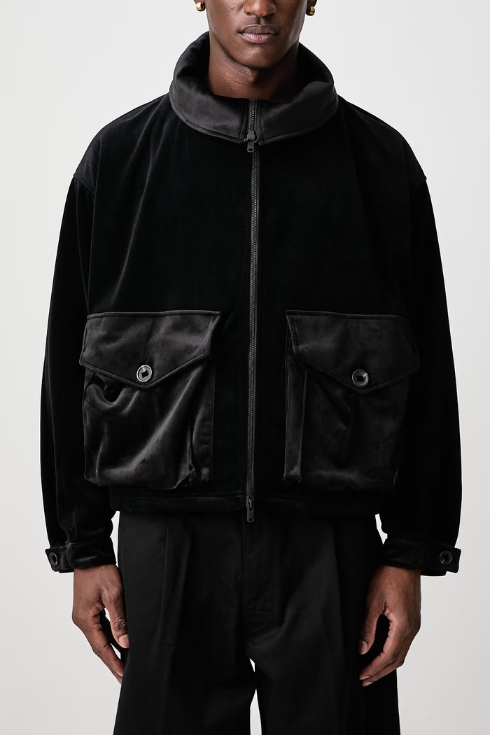 W VC UT BLOUSON коротка куртка вельветова чоловіча Y-3 чорний KS3874.