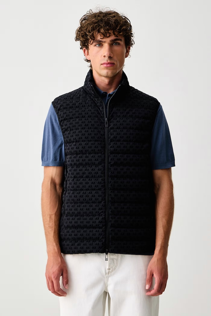 Armani Exchange Bezrękawnik puchowy męski granatowy XM003511.AF19870