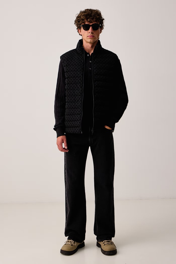 Armani Exchange Páperová vesta pánska XM003511.AF19870 čierna AW26