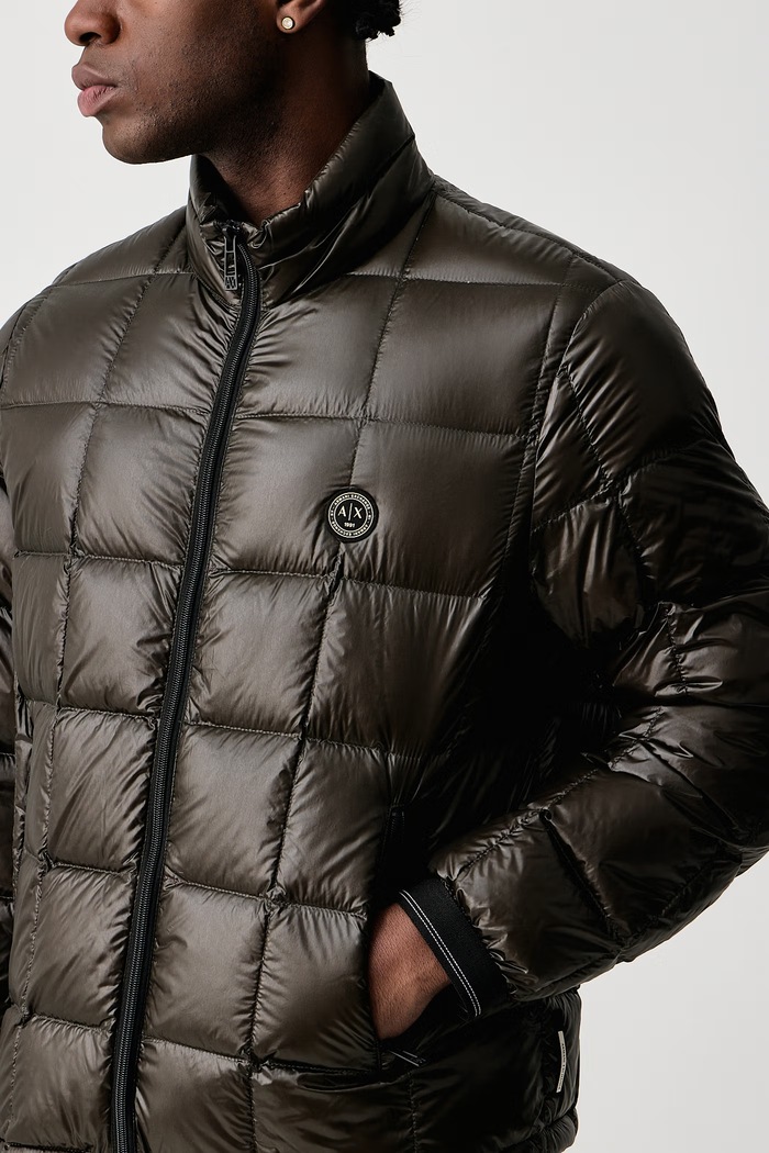 Péřová bunda pánská Armani Exchange XM003474.AF23755 zelená