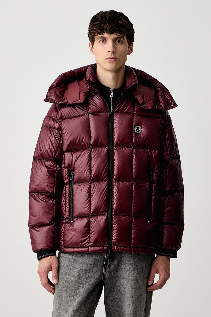 Armani Exchange Пуховая куртка для мужчин бордо XM003344.AF23755
