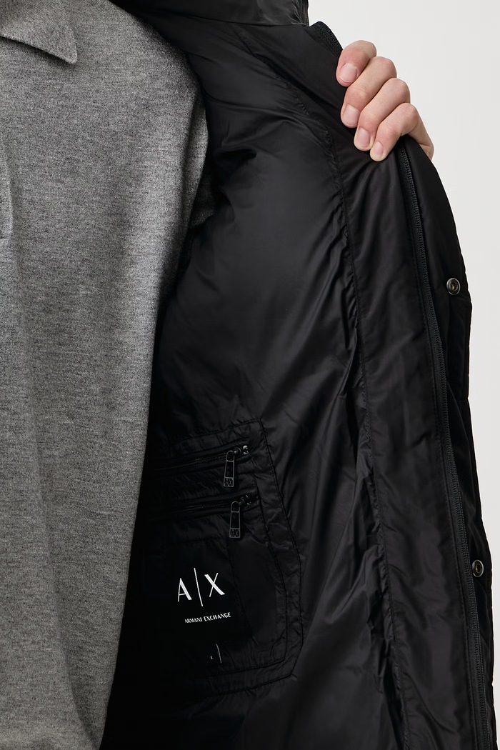 Giacca piumino da uomo Armani Exchange nero XM003316.AF27309