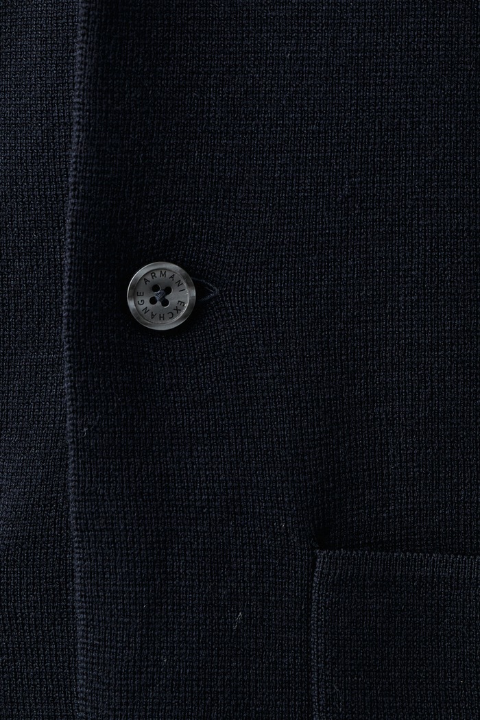 Кардиган для мужчин с добавлением шерсти Armani Exchange тёмно-синий XM002866.AF10348