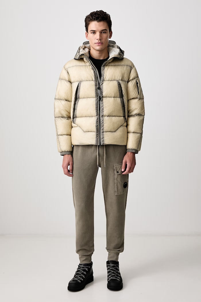 C.P. Company Kurtka puchowa męska 21CMOW215A110416A szary AW26