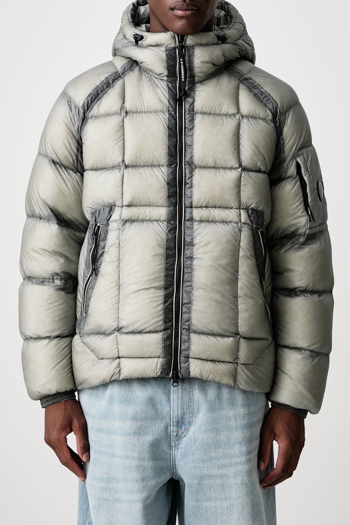 Páperová bunda pánska C.P. Company sivá 21CMOW702A110416A