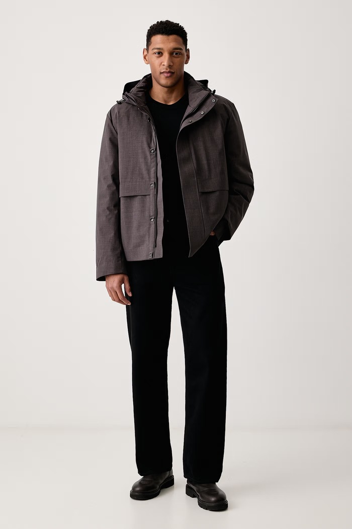 Calvin Klein Πουπουλένιο μπουφάν ανδρικό LV04LH511G γκρί AW26