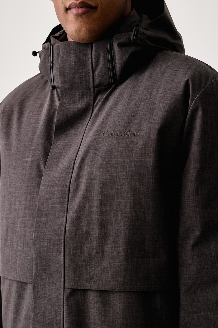 Πουπουλένιο μπουφάν ανδρικό Calvin Klein LV04LH511G γκρί