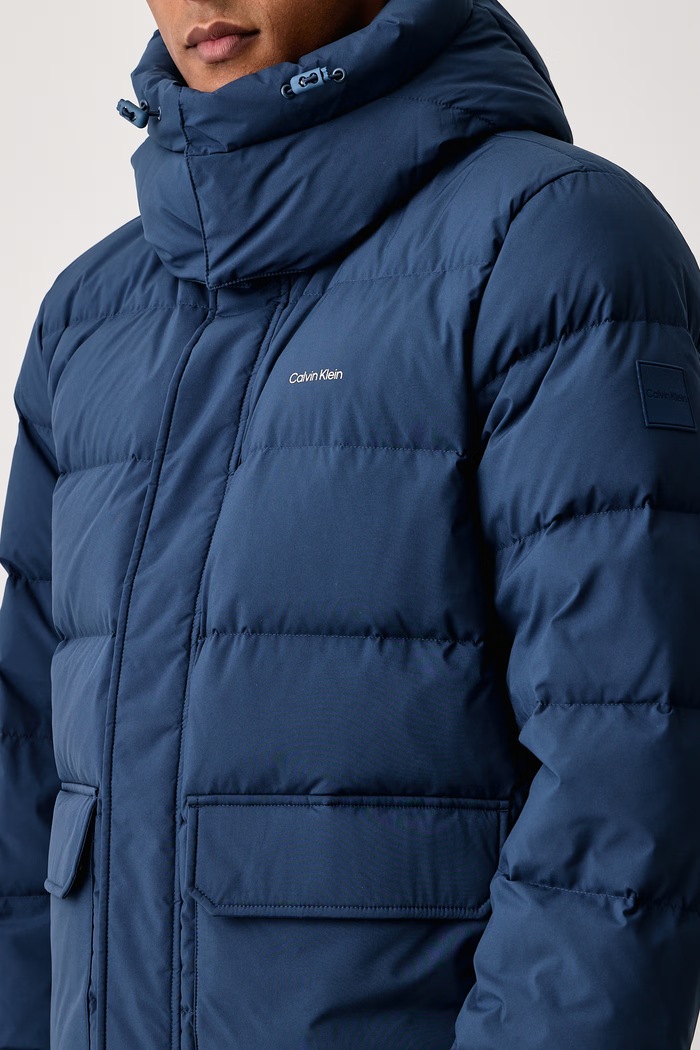 Kurtka puchowa męska Calvin Klein LV04LH506G niebieski