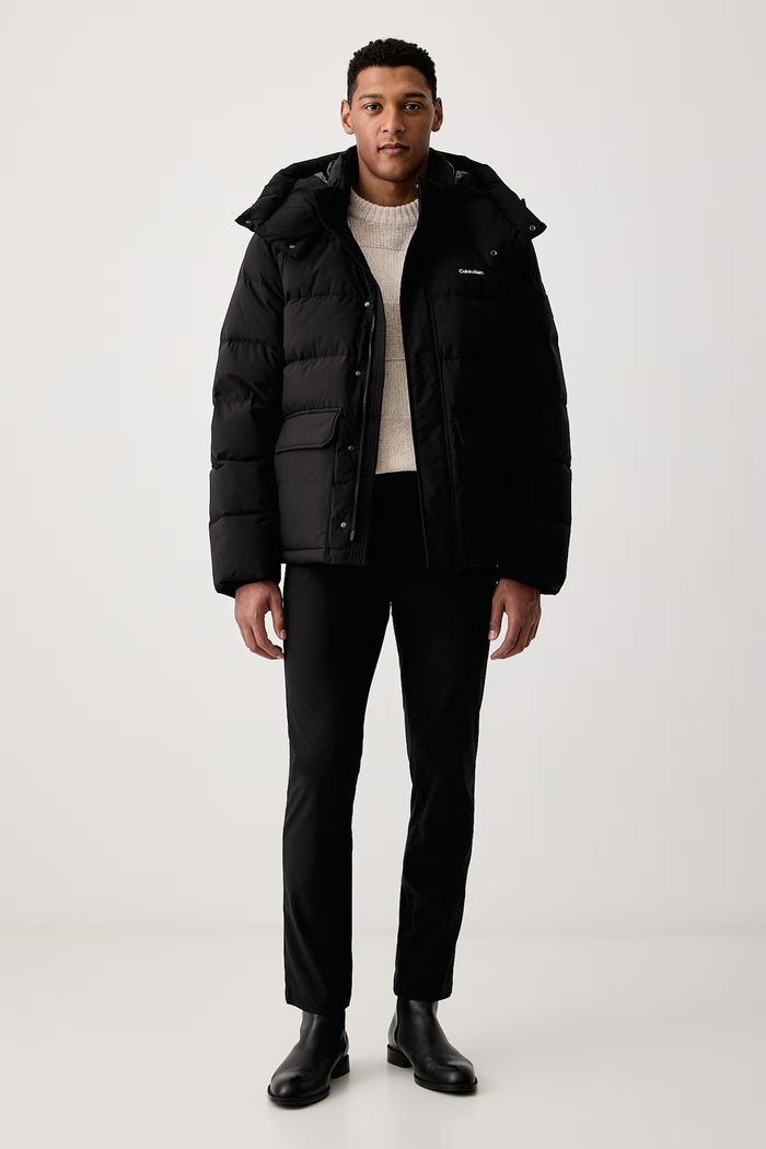 Calvin Klein Kurtka puchowa męska LV04LH506G czarny AW26