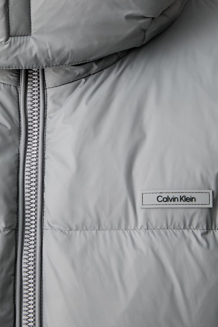 Calvin Klein péřová bunda pánská LV04LH503G šedá