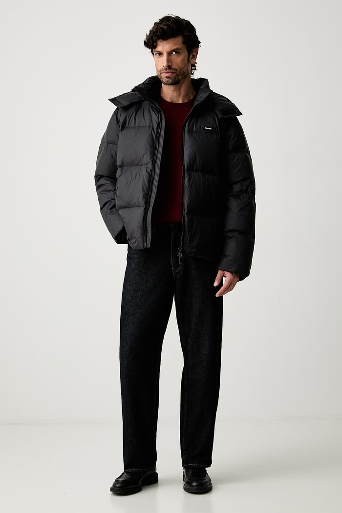 Calvin Klein kurtka puchowa męska LV04LH503G czarny AW26