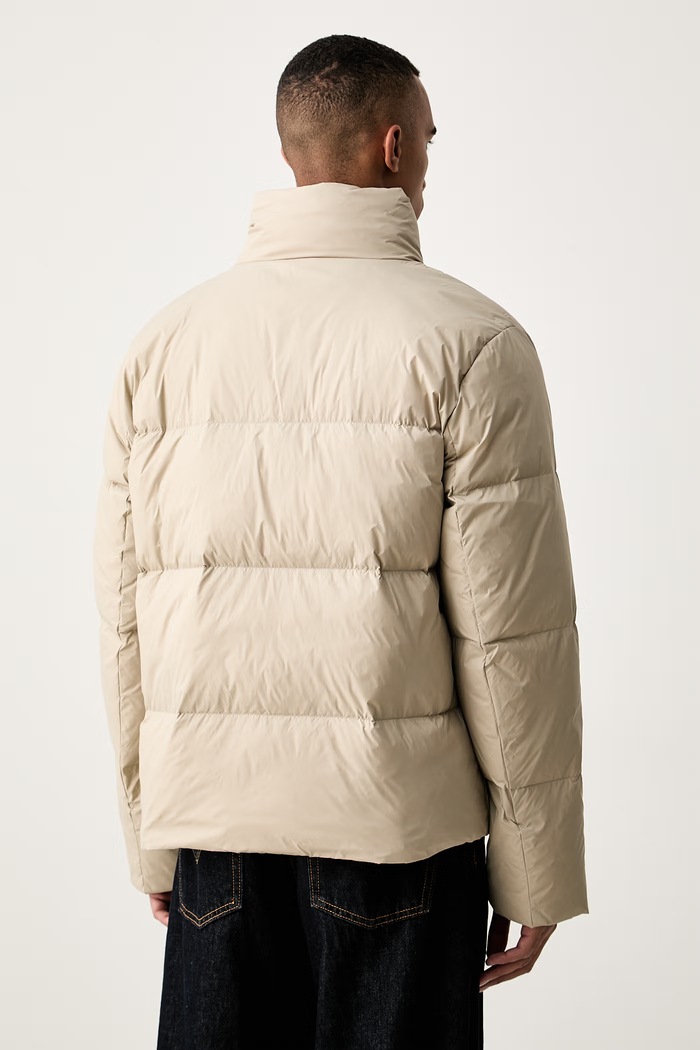 Oblečení Calvin Klein péřová bunda pánská LV04LH502G béžová