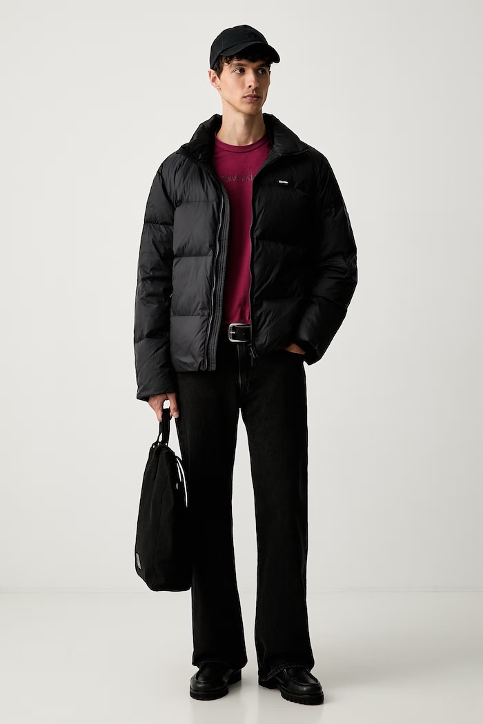 Calvin Klein kurtka puchowa męska LV04LH502G czarny AW26