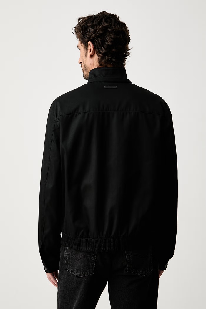 Odzież Calvin Klein kurtka przejściowa męska z bawełną LV04LH409G czarny
