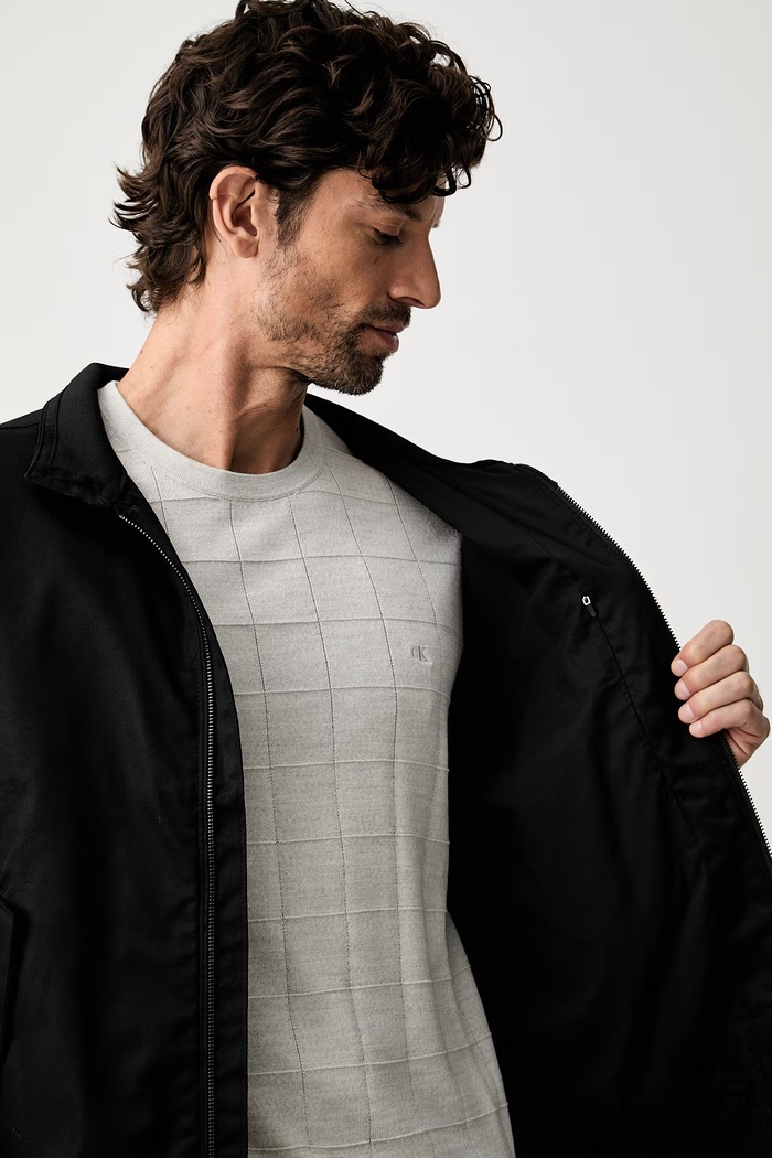 Calvin Klein kurtka przejściowa męska z bawełną LV04LH409G