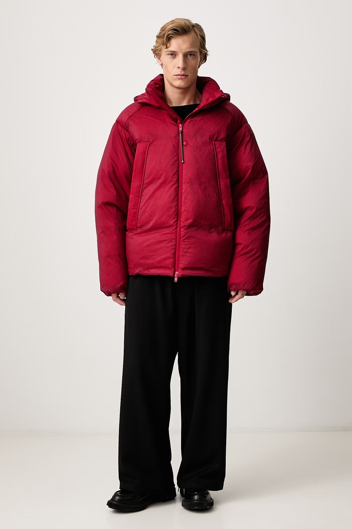 Y-3 M HD PUFF JKT pernata jakna za muškarce KU2190 crvena AW26